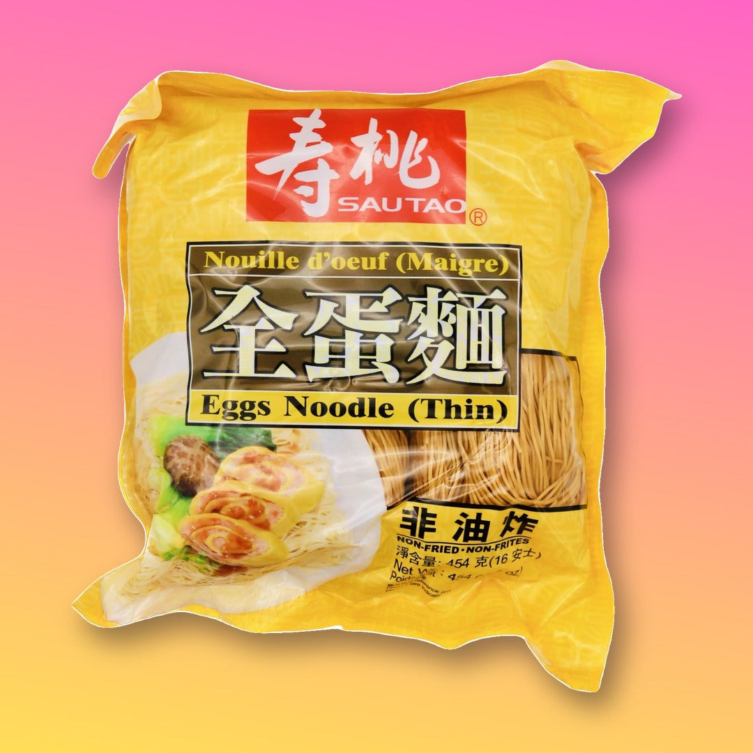 Sautao Egg Noodles Thin 454g