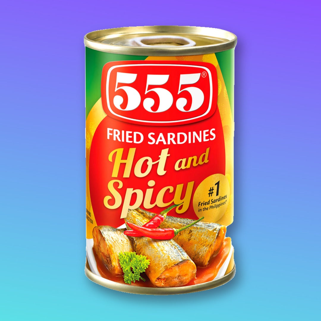 555 Fried Sardines Hot & Spicy 155g