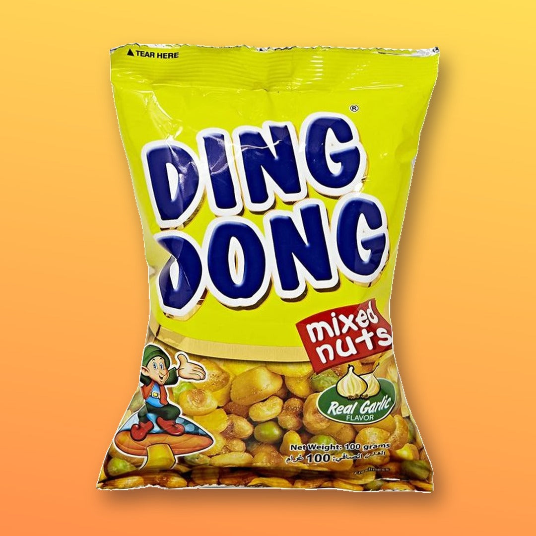 Ding Dong Mixed Nuts Real Garlic 100g