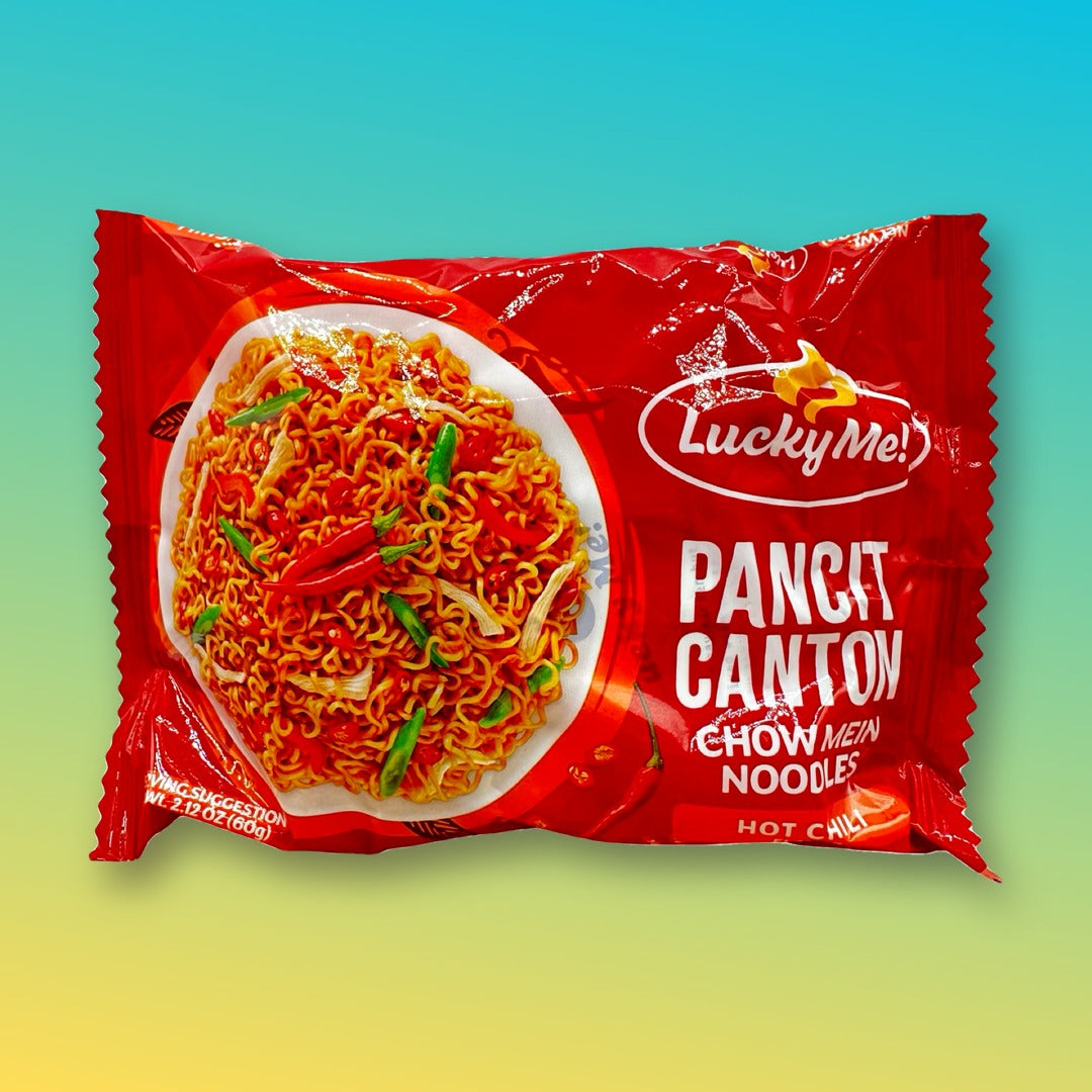 Lucky Me! Pancit Canton Hot Chilli Instant Stir-Fry Noodles 6 x 60g