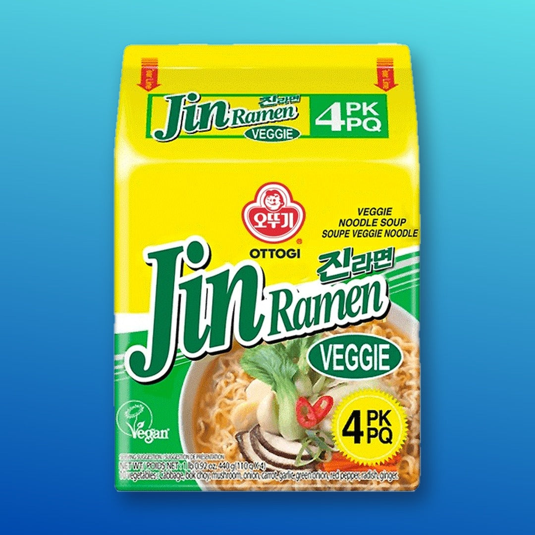 Ottogi Jin Ramen Veggie 4x110g Multipack
