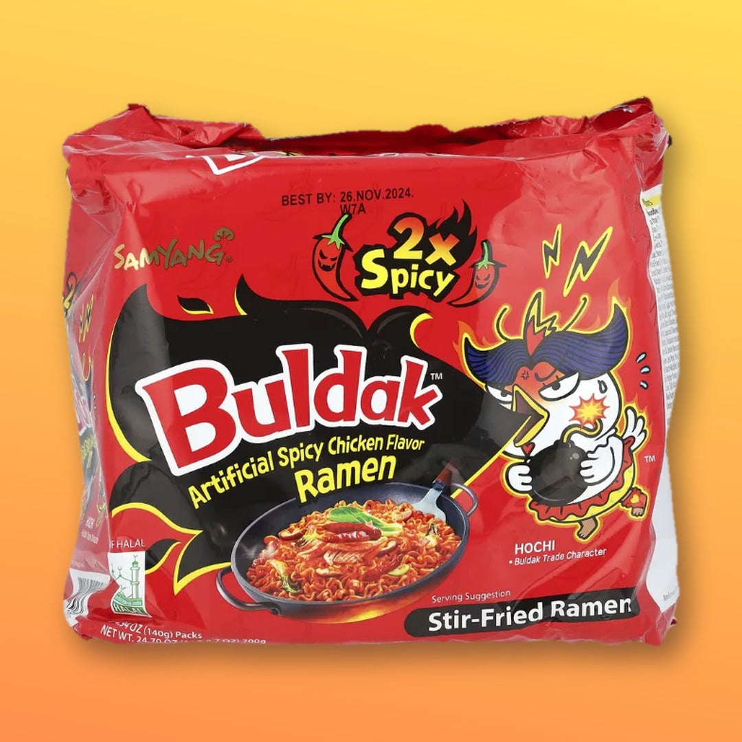 Samyang Buldak 2x Spicy Hot Chicken Flavour Ramen 5 x 140g