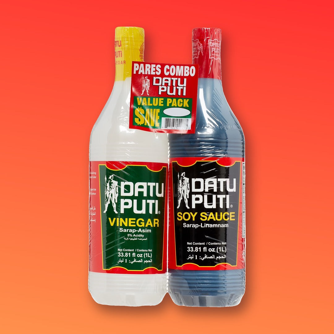 Datu Puti Vinegar & Soy Sauce Value Pack 2 x 1L