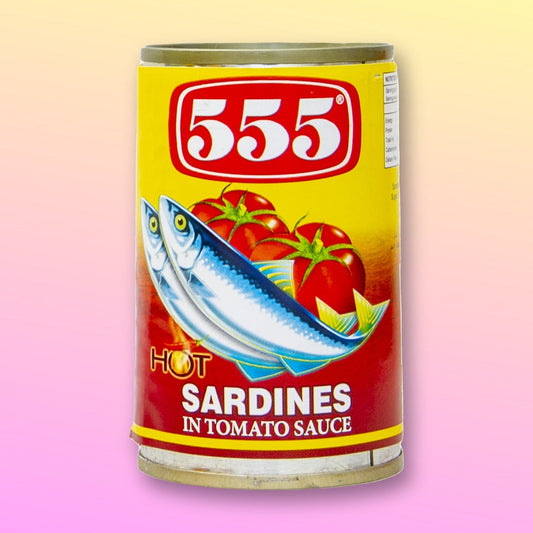 555 Sardines in Hot Tomato Sauce 155g