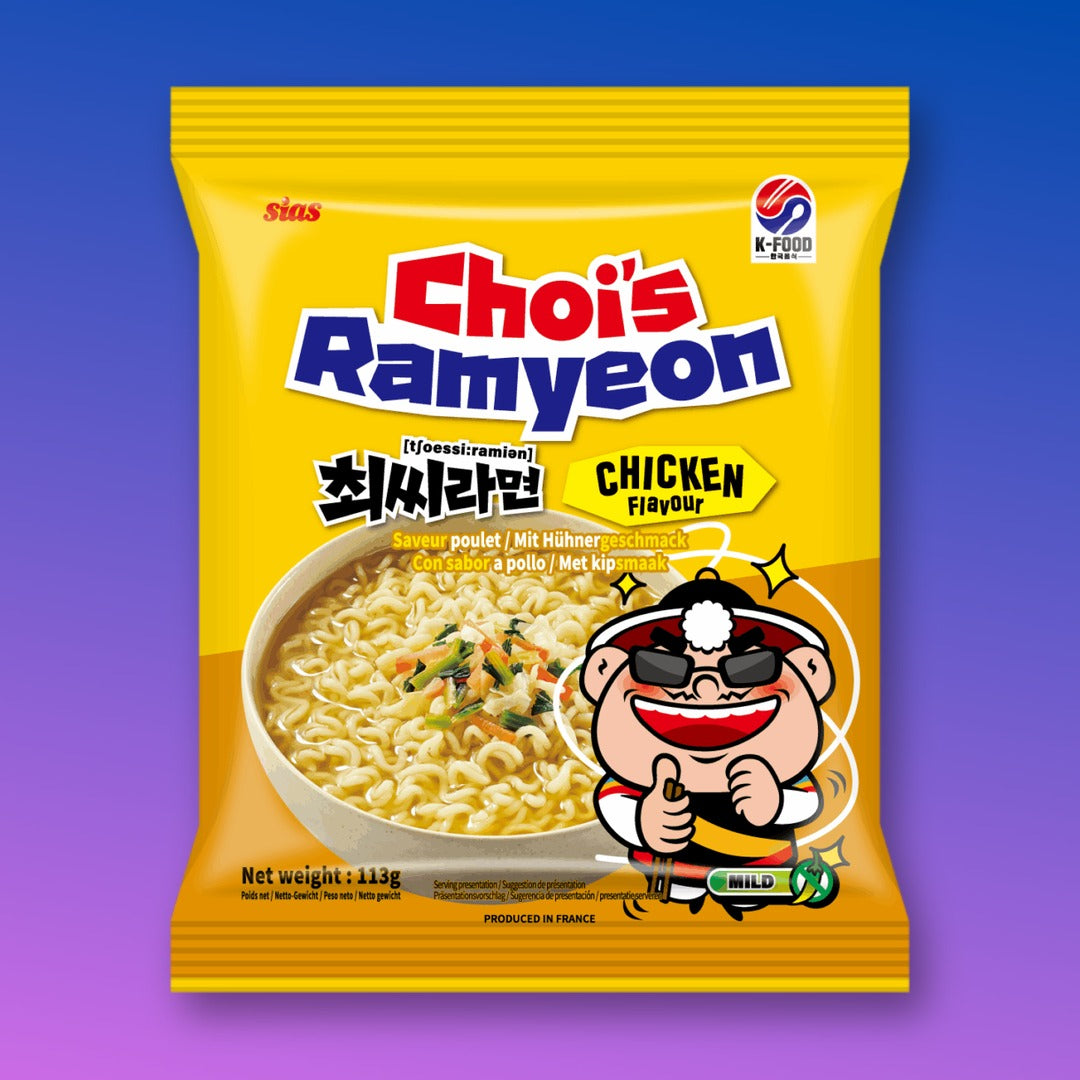 Choi's Ramyeon Chicken Flavour Instant Noodles 5 x 113g (Multipack)
