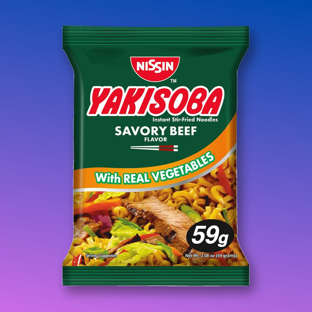Nissin Yakisoba Instant Pancit Savoury Beef 59g