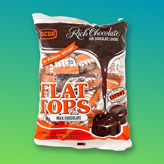 Ricoa Flat Tops Milk Chocolate 150g