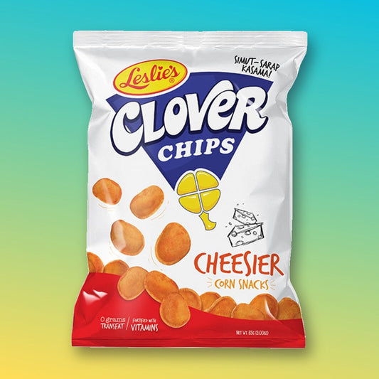 Leslie's Clover Chips Cheesier 85g