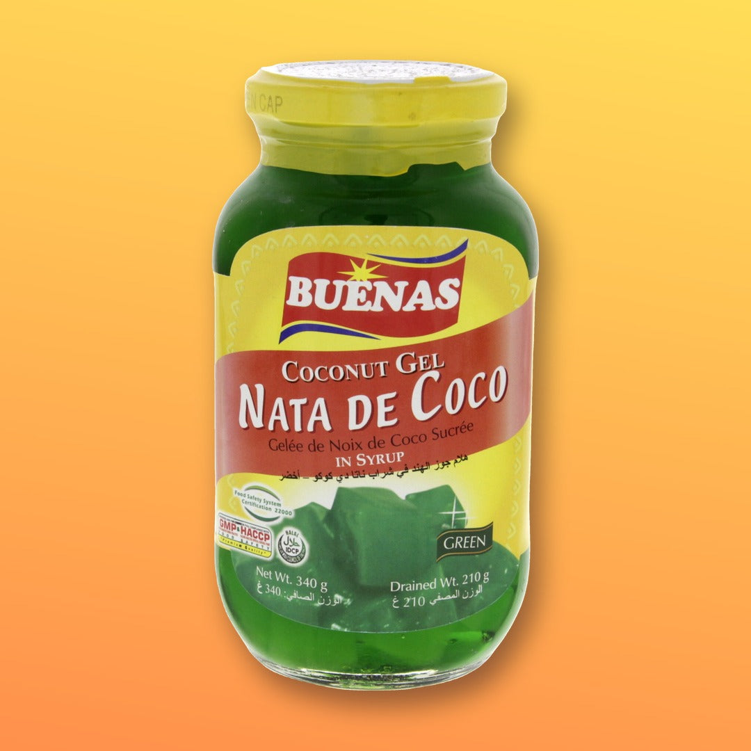 Buenas Green Nata de Coco (Coconut Gel) 340g