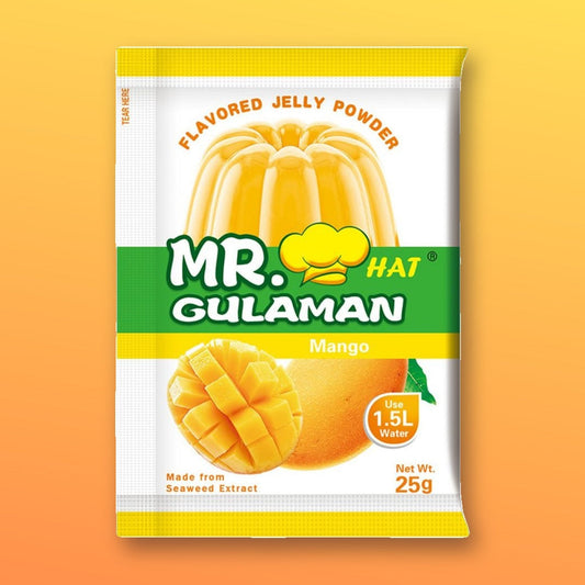 Mr. Hat Gulaman Mango-Flavoured Jelly Powder – 3 × 25g