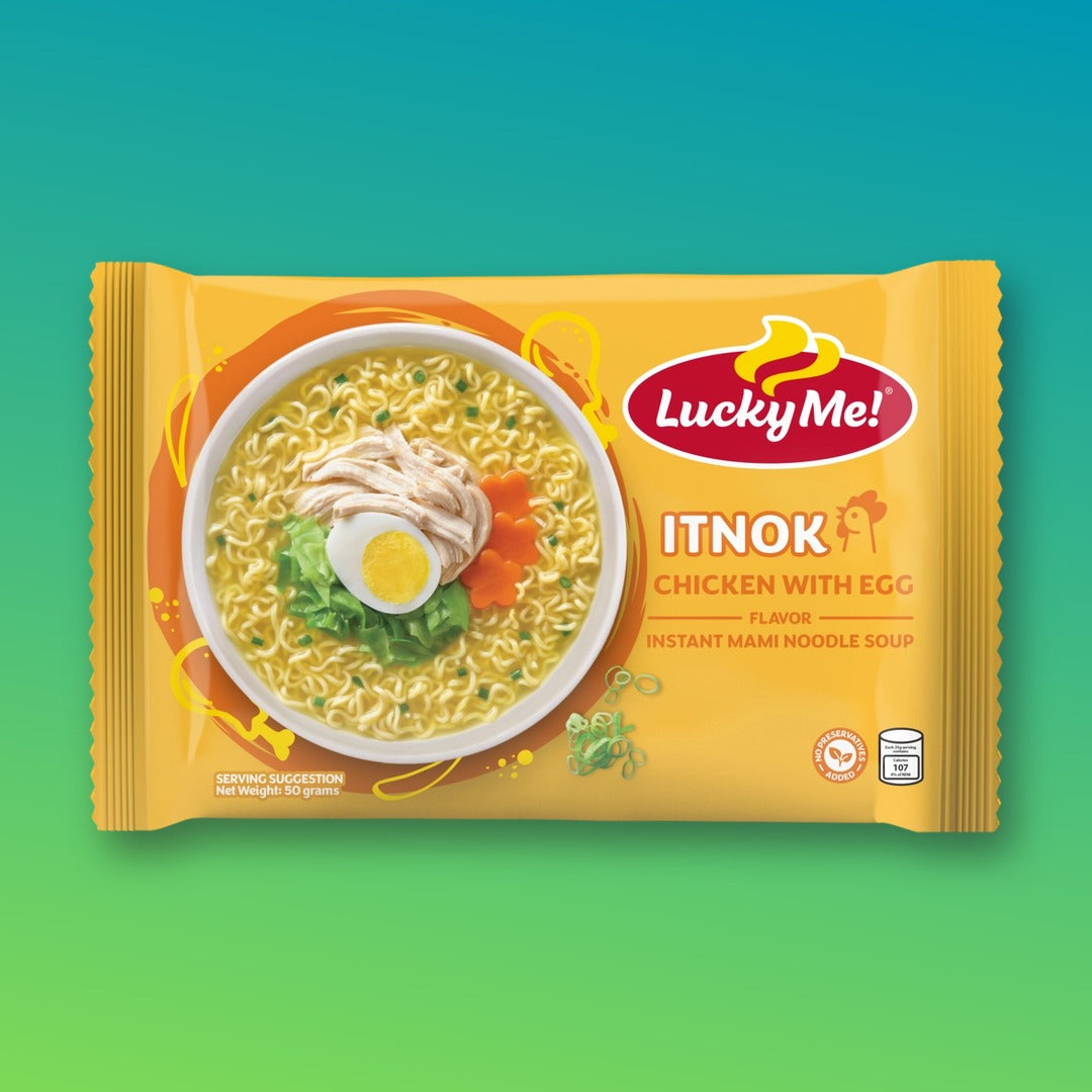 Lucky Me! Itnok Chicken with Egg Instant Mami Noodle Soup 50g