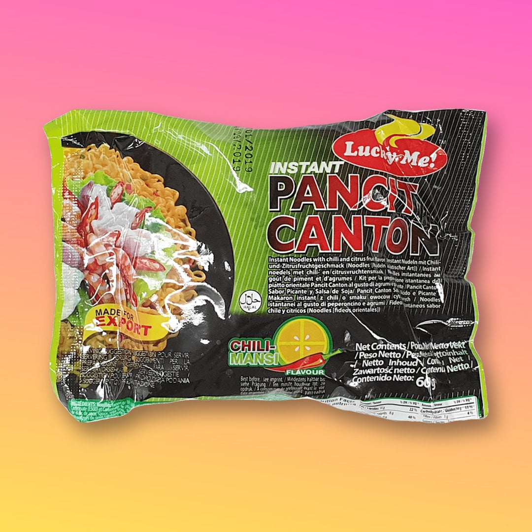 Lucky Me! Pancit Canton Chilimansi Instant Stir-Fry Noodles 6 x 60g