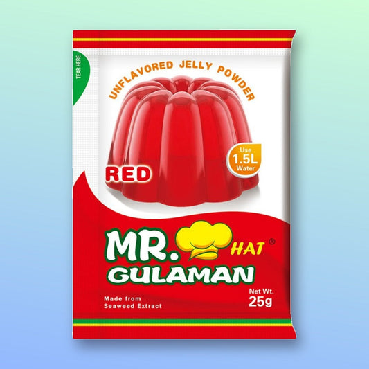 Mr. Hat Gulaman Unflavoured Red Jelly Powder 25g