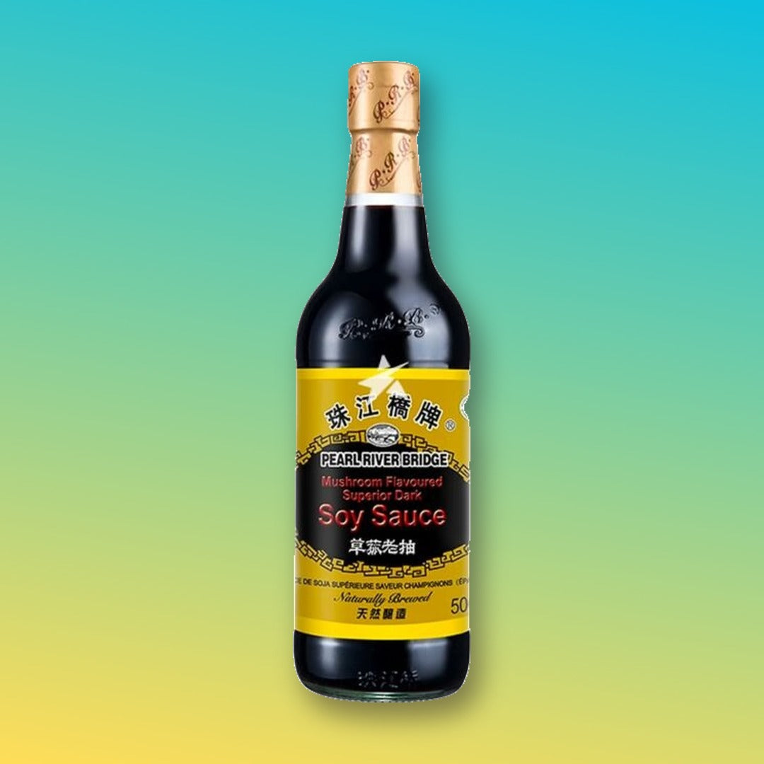 Pearl River Bridge Mushroom Flavoured Superior Dark Soy Sauce 500ml