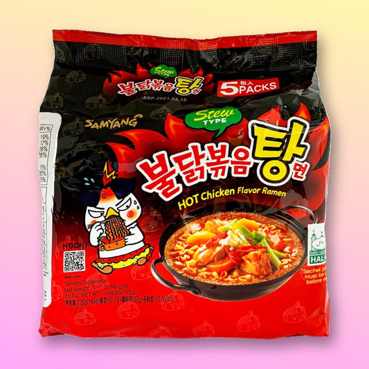 Samyang Buldak Hot Chicken Ramen Stew Type 5 x 145g