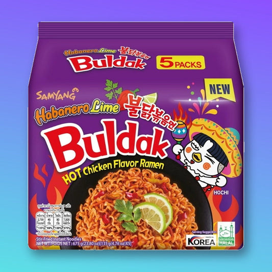 Samyang Buldak Habanero Lime Ramen 5 x 135g